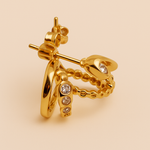 Cherry Two Hoops in One Earrings