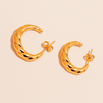 Ivy Twisted Hoop Earrings