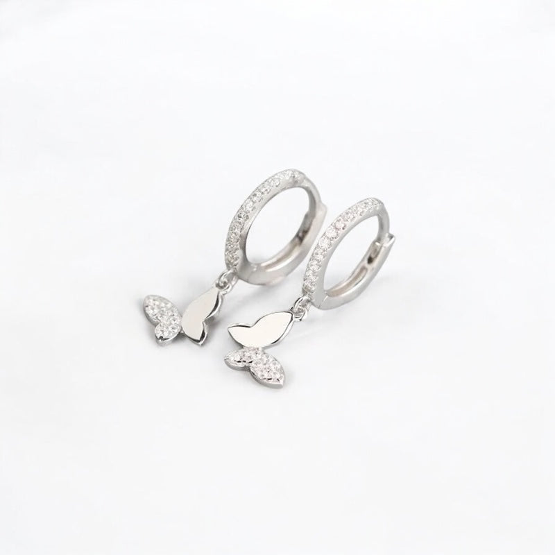 Adelaide Butterfly Hoop Earrings