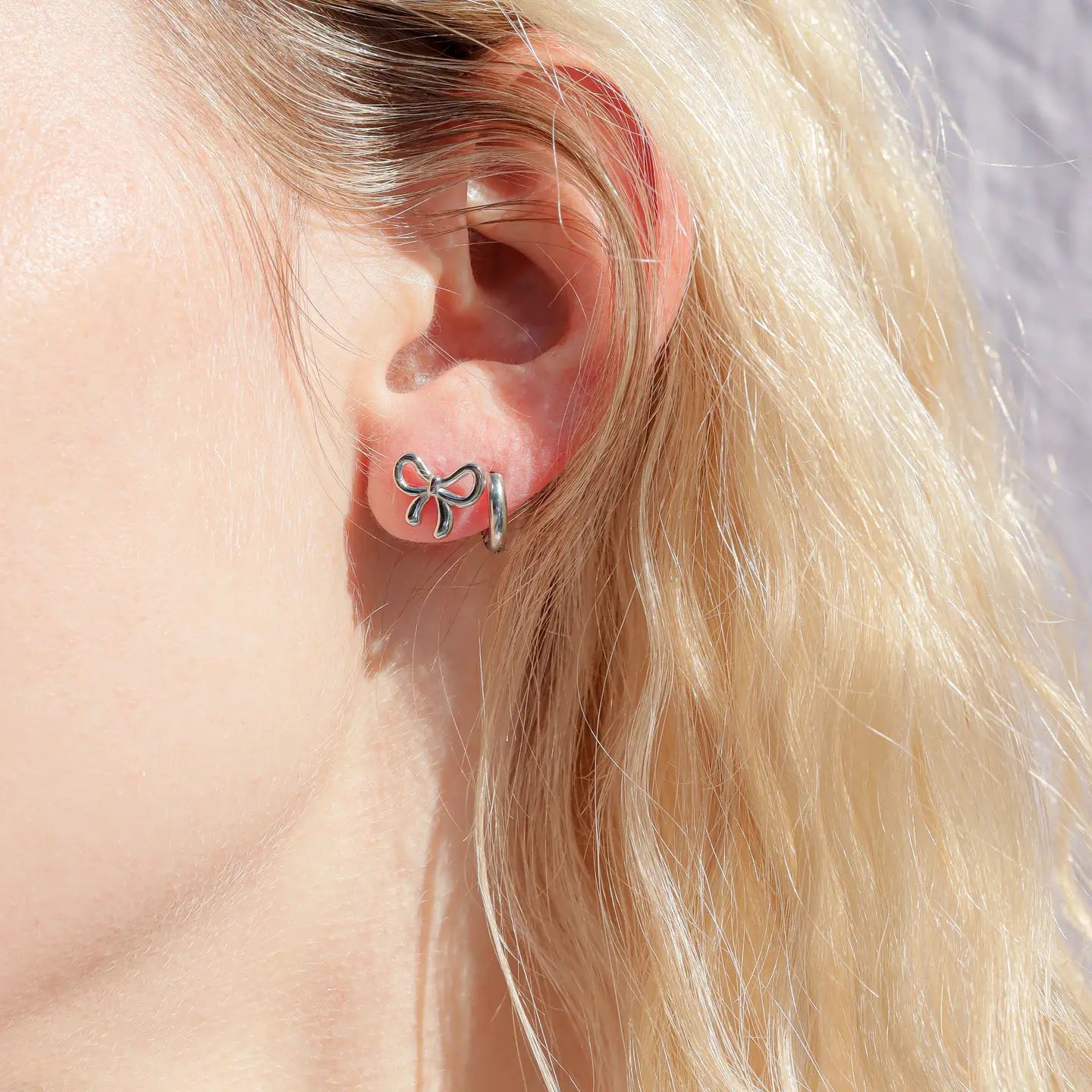 Elle Bow Stud Earrings