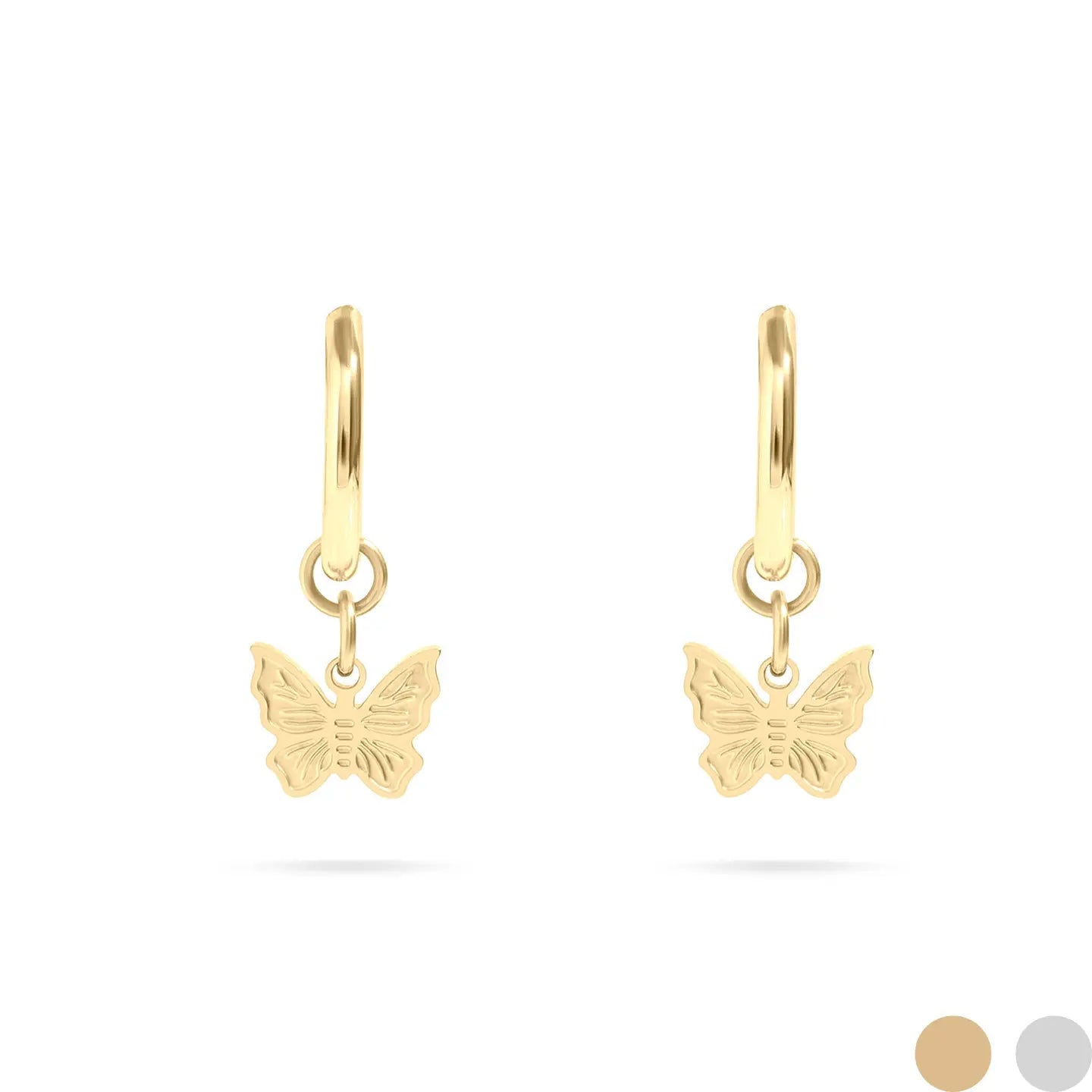 Celina Butterfly Huggie Earrings