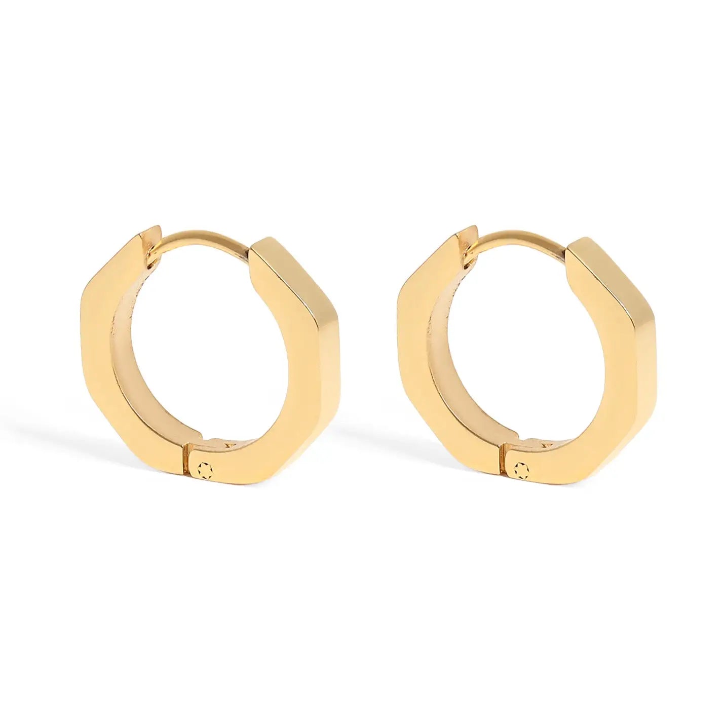 Arden Geometric Huggie Hoops