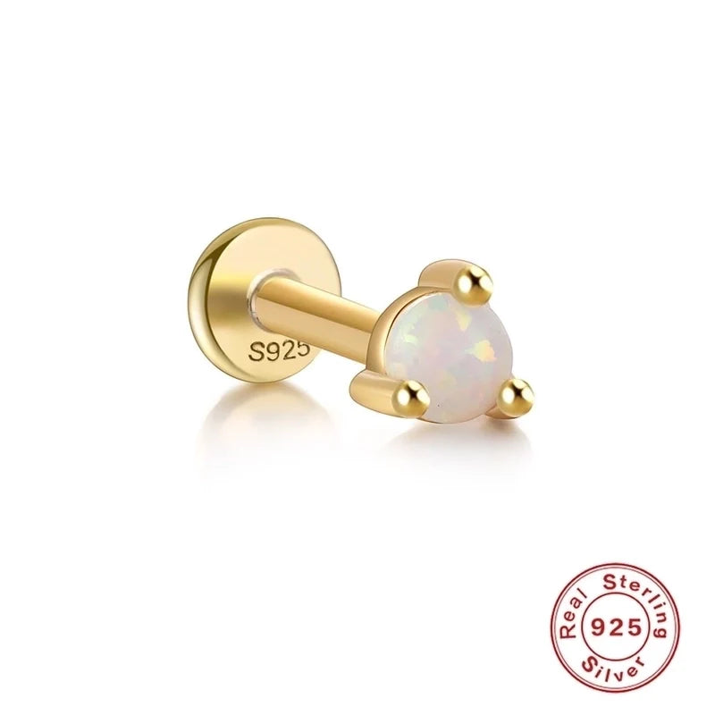 Jewel Opal Ear Studs